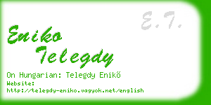 eniko telegdy business card