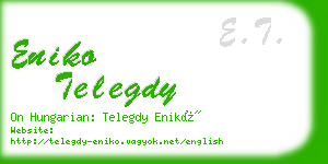 eniko telegdy business card